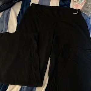 Puma, XL, black wide leg jogger